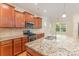 Stylish kitchen with granite counters, stainless steel appliances, and wooden cabinets at 527 Livingston Dr, Lancaster, SC 29720