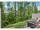 Backyard view overlooking a lush yard with mature trees providing shade and privacy at 5324 Somerset Hill Ln, Charlotte, NC 28269