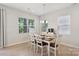 Bright dining area with a wooden table, white chairs, and natural light from the window at 5324 Somerset Hill Ln, Charlotte, NC 28269