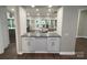 View of open living spaces showcasing the modern countertops and decor at 5929 Waterelm Ln, Charlotte, NC 28269