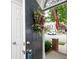 Welcoming front entryway with a wreath and an American flag at 609 Atherton Way, Rock Hill, SC 29730