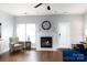 Inviting living room with a fireplace and hardwood floors at 609 Atherton Way, Rock Hill, SC 29730