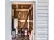 A utility and storage room features water heater, paint, and storage at 6221 Round Hill Rd, Charlotte, NC 28211