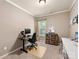 Bedroom with neutral colors and an office space for work or hobbies at 6619 Hermsley Rd, Charlotte, NC 28278