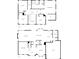 Detailed floor plan showcasing the layout of both the first and second floors at 8803 Sweetwater Pl, Waxhaw, NC 28173