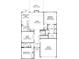 Spacious floor plan featuring 2 bedrooms, a flex room, a kitchen, a Gathering room, and a patio at 897 Exeter Dr, Sherrills Ford, NC 28673