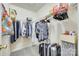 Organized walk-in closet with plenty of shelving and hanging space for storage at 1003 Silver Spring Rd, Fort Mill, SC 29715