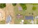 Overhead shot of the property, showcasing the house layout and extensive land at 1007 W Cabaniss Rd, Shelby, NC 28150
