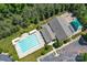 Aerial view of the community pool with lounge chairs and parking available at 1211 Gold Rush Ct, Fort Mill, SC 29708