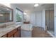 Luxurious bathroom with dual vanities, soaking tub, and a separate tiled shower at 1211 Gold Rush Ct, Fort Mill, SC 29708