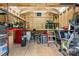 Interior of an outbuilding with a workbench and storage, offering ample workspace at 1305 Creekview Dr, Gastonia, NC 28052