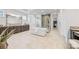 This is a main bathroom with an open shower, soaking tub, double vanity, and a walk-in closet at 1702 Batson Creek Ln, Weddington, NC 28104