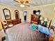 Bedroom with paneled walls featuring carpet and a full-sized bed at 1733 S Nc 16 Business Hwy, Stanley, NC 28164