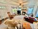 Cozy living room with carpeted floors, a fireplace, and traditional decor at 1733 S Nc 16 Business Hwy, Stanley, NC 28164