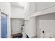 Functional basement area with exposed brick, water heater, and utility connections at 1812 Alpine Dr, Kings Mountain, NC 28086