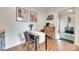 Cozy dining area with modern furniture and a view of the entryway at 203 Lincoln St, Belmont, NC 28012