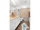 Bathroom featuring a vanity, toilet, and shower/tub with fun fish themed curtain at 2210 Winding River Dr, Charlotte, NC 28214