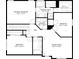 Detailed second floor plan showcasing bedroom, bathroom, and bonus room layout at 2210 Winding River Dr, Charlotte, NC 28214