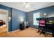 Spacious bedroom features a ceiling fan and an abundance of natural light at 2234 Dion Ave, Charlotte, NC 28212