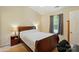 Comfortable bedroom featuring neutral walls, ceiling fan and carpet flooring at 2234 Dion Ave, Charlotte, NC 28212