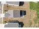Aerial view of a home with a large backyard and patio area at 3127 Pinehills Way, Mount Holly, NC 28120
