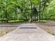 Unique view of outdoor area featuring train tracks surrounded by lush green trees at 314 Viburnum Way Ct, Charlotte, NC 28208
