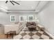 Spacious living room with tray ceiling and lots of natural light at 813 Montreat Dr, Dallas, NC 28034