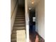 Carpeted staircase leading to the upper level of the home at 9170 Bradstreet Commons Way, Charlotte, NC 28215