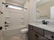 Traditional-style bathroom with tub, shower, and a vanity sink at 113 Tonbridge Way # Haf0031, Mooresville, NC 28115