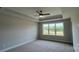 Bedroom features a ceiling fan, neutral paint, carpet floors and natural light from the window at 119 Tonbridge Way # Haf0033, Mooresville, NC 28115