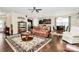 Open-concept living room flows into the dining and kitchen areas, providing ample space for entertaining guests and Gathering at 12014 Belmont Mansion Dr, Charlotte, NC 28273