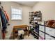 Well-organized closet featuring shoe racks and storage for accessories at 1206 Craig Ave, Lancaster, SC 29720