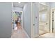 Hallway view of the home office and bathroom at 1520 Cureton Dr, Rock Hill, SC 29732