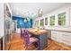 Well-lit kitchen featuring modern appliances, island seating, and tiled backsplash at 1801 E 8Th St, Charlotte, NC 28204