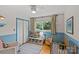 Bright Bedroom with two-toned walls, cozy reading nook, and plenty of natural light at 227 Wingrave Dr, Charlotte, NC 28270