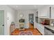 Stylish kitchen featuring granite counters, stainless appliances, and a view into another room at 227 Wingrave Dr, Charlotte, NC 28270