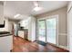 Open kitchen design with sliding doors to the outside at 2619 Quailrush Rd, Charlotte, NC 28226
