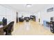 Large living room with hardwood floors, neutral walls, and comfortable, dark furniture at 3055 16Th Ne St, Hickory, NC 28601