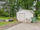 Outdoor storage shed with concrete floor, plus exterior yard features at 3055 16Th Ne St, Hickory, NC 28601