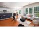 Living space with hardwood flooring and an open floor plan at 3248 Margellina Dr, Charlotte, NC 28210