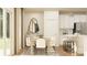 Bright kitchen featuring white cabinets, stainless steel appliances, a breakfast bar, and an adjacent dining area at 4247 Skyboat Cir, Fort Mill, SC 29715