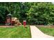 Outdoor playground with swings and a slide providing a fun and safe environment for children to play at 4637 Shannamara Dr, Matthews, NC 28104