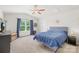 Cozy bedroom with vaulted ceilings, ceiling fan and lots of natural light at 5204 Belstone Ln, Charlotte, NC 28215