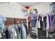 Walk-in closet with wire shelving providing ample storage and organization at 5204 Belstone Ln, Charlotte, NC 28215