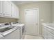 Well-lit laundry room with modern appliances and ample cabinet space at 550 Burrage Ne Rd, Concord, NC 28025
