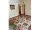 Cozy bedroom with an eye-catching rug and natural light, ready for your personal touch at 6000 Amberly Ln, Charlotte, NC 28213