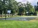 Outdoor community basketball court with benches at 6309 Margaret Ct, Indian Trail, NC 28079