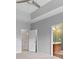 This spacious bedroom features a ceiling fan and an ensuite bathroom at 6309 Margaret Ct, Indian Trail, NC 28079