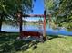 Lake view swing near lake at 6309 Margaret Ct, Indian Trail, NC 28079