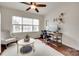 Cozy home office space with a large window, a chair, and a view of the outdoors at 645 Brookhaven Dr, Fort Mill, SC 29708